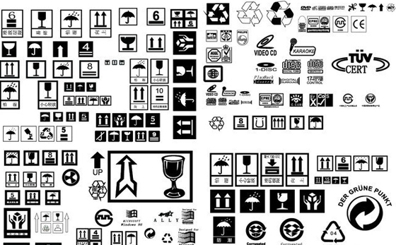 化妝品包裝盒上的標識(圖1)